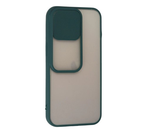 iPhone 13 Pro Kılıf Palm Buzlu Kamera Sürgülü Silikon - Yeşil iPhone 13 Pro Kılıf Palm Buzlu Kamera Sürgülü Silikon - Yeşil