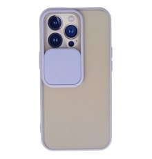 iPhone 13 Pro Kılıf Palm Buzlu Kamera Sürgülü Silikon - Lila