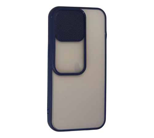 iPhone 13 Pro Kılıf Palm Buzlu Kamera Sürgülü Silikon - Lacivert iPhone 13 Pro Kılıf Palm Buzlu Kamera Sürgülü Silikon - Lacivert