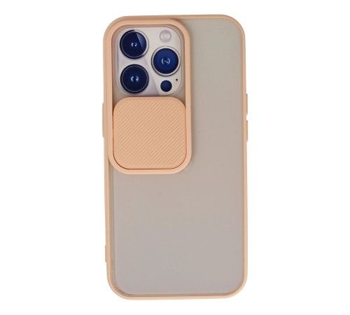 iPhone 13 Pro Kılıf Palm Buzlu Kamera Sürgülü Silikon - Pembe iPhone 13 Pro Kılıf Palm Buzlu Kamera Sürgülü Silikon - Pembe