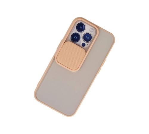 iPhone 13 Pro Kılıf Palm Buzlu Kamera Sürgülü Silikon - Pembe iPhone 13 Pro Kılıf Palm Buzlu Kamera Sürgülü Silikon - Pembe