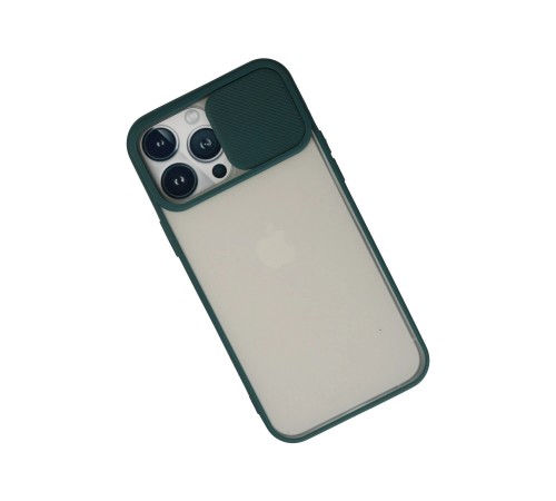 iPhone 13 Pro Max Kılıf Palm Buzlu Kamera Sürgülü Silikon - Yeşil iPhone 13 Pro Max Kılıf Palm Buzlu Kamera Sürgülü Silikon - Yeşil