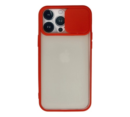 iPhone 13 Pro Max Kılıf Palm Buzlu Kamera Sürgülü Silikon - Kırmızı iPhone 13 Pro Max Kılıf Palm Buzlu Kamera Sürgülü Silikon - Kırmızı
