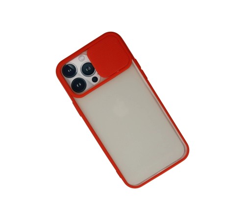 iPhone 13 Pro Max Kılıf Palm Buzlu Kamera Sürgülü Silikon - Kırmızı iPhone 13 Pro Max Kılıf Palm Buzlu Kamera Sürgülü Silikon - Kırmızı