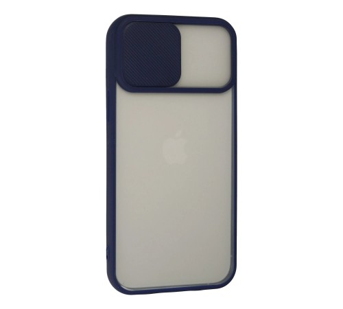 iPhone 13 Pro Max Kılıf Palm Buzlu Kamera Sürgülü Silikon - Lacivert iPhone 13 Pro Max Kılıf Palm Buzlu Kamera Sürgülü Silikon - Lacivert