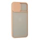 iPhone 13 Pro Max Kılıf Palm Buzlu Kamera Sürgülü Silikon - Pembe