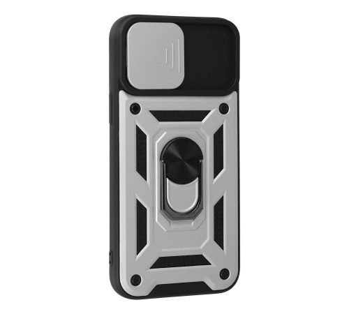 iPhone 13 Pro Kılıf Pars Lens Yüzüklü Silikon - Gümüş iPhone 13 Pro Kılıf Pars Lens Yüzüklü Silikon - Gümüş