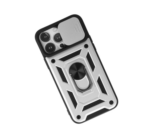iPhone 13 Pro Kılıf Pars Lens Yüzüklü Silikon - Gümüş iPhone 13 Pro Kılıf Pars Lens Yüzüklü Silikon - Gümüş