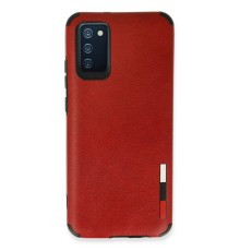 Samsung Galaxy A03S Kılıf Loop Deri Silikon - Kırmızı