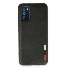 Samsung Galaxy A03S Kılıf Loop Deri Silikon - Siyah