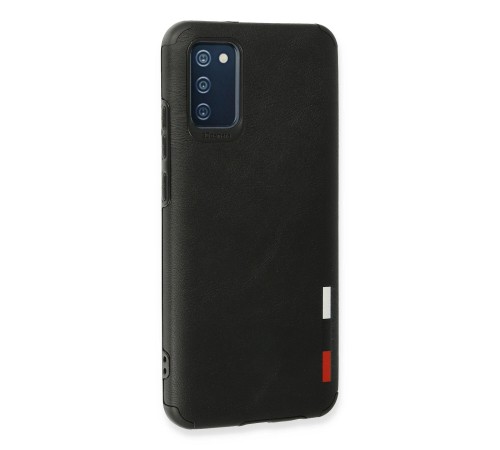 Samsung Galaxy A03S Kılıf Loop Deri Silikon - Siyah Samsung Galaxy A03S Kılıf Loop Deri Silikon - Siyah