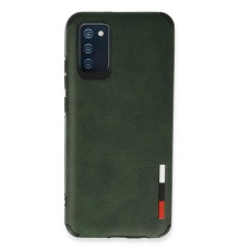 Samsung Galaxy A03S Kılıf Loop Deri Silikon - Yeşil