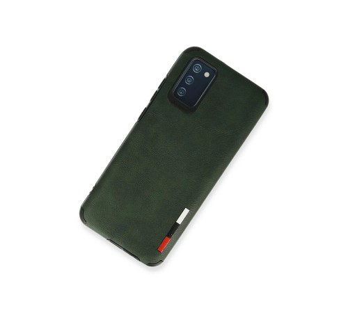 Samsung Galaxy A03S Kılıf Loop Deri Silikon - Yeşil Samsung Galaxy A03S Kılıf Loop Deri Silikon - Yeşil
