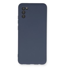 Samsung Galaxy A03S Kılıf Nano içi Kadife Silikon - Gri
