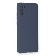 Samsung Galaxy A03S Kılıf Nano içi Kadife Silikon - Gri