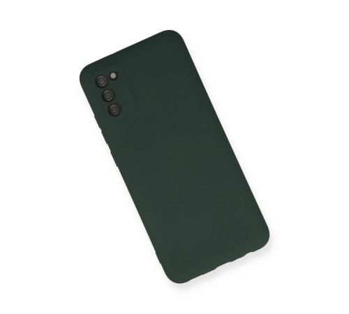 Samsung Galaxy A03S Kılıf Nano içi Kadife Silikon - Koyu Yeşil Samsung Galaxy A03S Kılıf Nano içi Kadife Silikon - Koyu Yeşil