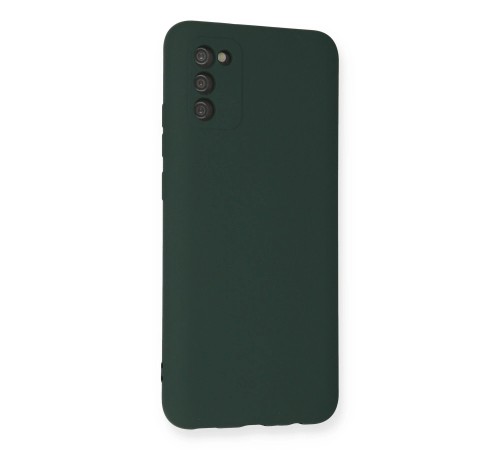 Samsung Galaxy A03S Kılıf Nano içi Kadife Silikon - Koyu Yeşil Samsung Galaxy A03S Kılıf Nano içi Kadife Silikon - Koyu Yeşil