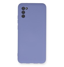 Samsung Galaxy A03S Kılıf Nano içi Kadife Silikon - Lila