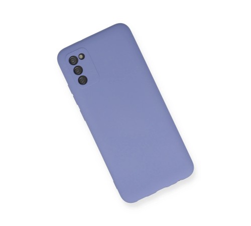 Samsung Galaxy A03S Kılıf Nano içi Kadife Silikon - Lila Samsung Galaxy A03S Kılıf Nano içi Kadife Silikon - Lila