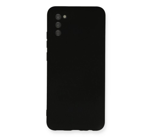 Samsung Galaxy A03S Kılıf Nano içi Kadife Silikon - Siyah Samsung Galaxy A03S Kılıf Nano içi Kadife Silikon - Siyah