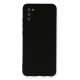 Samsung Galaxy A03S Kılıf Nano içi Kadife Silikon - Siyah