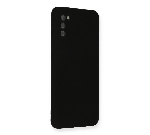 Samsung Galaxy A03S Kılıf Nano içi Kadife Silikon - Siyah Samsung Galaxy A03S Kılıf Nano içi Kadife Silikon - Siyah