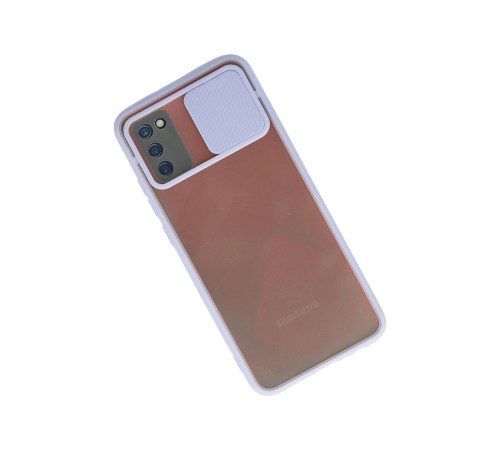Samsung Galaxy A03S Kılıf Palm Buzlu Kamera Sürgülü Silikon - Lila Samsung Galaxy A03S Kılıf Palm Buzlu Kamera Sürgülü Silikon - Lila