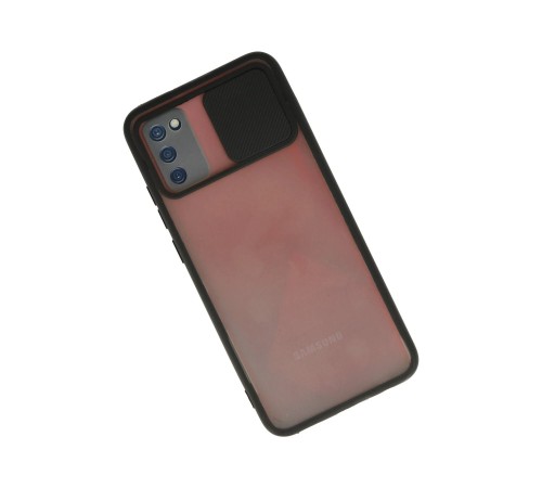 Samsung Galaxy A03S Kılıf Palm Buzlu Kamera Sürgülü Silikon - Siyah Samsung Galaxy A03S Kılıf Palm Buzlu Kamera Sürgülü Silikon - Siyah