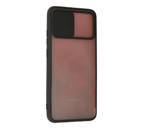 Samsung Galaxy A03S Kılıf Palm Buzlu Kamera Sürgülü Silikon - Siyah Samsung Galaxy A03S Kılıf Palm Buzlu Kamera Sürgülü Silikon - Siyah