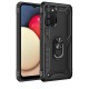 Samsung Galaxy A03S Kılıf Sofya Yüzüklü Silikon Kapak - Siyah