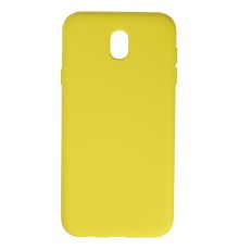 Samsung Galaxy J7 Pro / J730 Kılıf Nano içi Kadife Silikon - Sarı