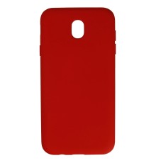 Samsung Galaxy J7 Pro / J730 Kılıf Nano içi Kadife Silikon - Kırmızı