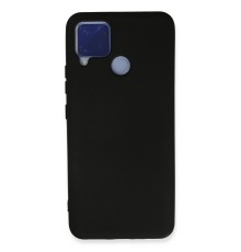 Realme C15 Kılıf Nano içi Kadife Silikon - Siyah