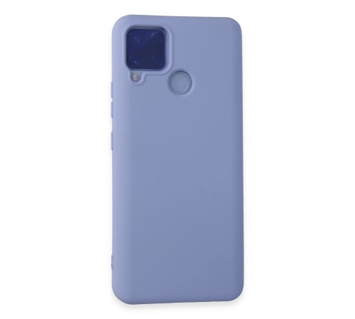 Realme C15 Kılıf Nano içi Kadife Silikon - Lila Realme C15 Kılıf Nano içi Kadife Silikon - Lila
