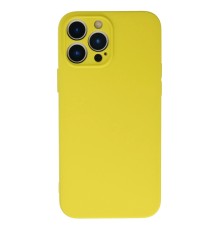 iPhone 13 Pro Kılıf Nano içi Kadife Silikon - Sarı