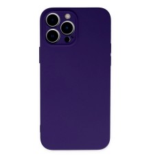 iPhone 13 Pro Kılıf Nano içi Kadife Silikon - Mor