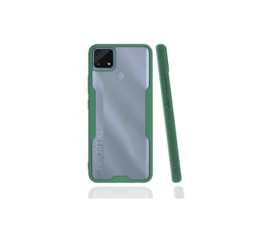 Realme C25 Kılıf Platin Silikon - Yeşil Realme C25 Kılıf Platin Silikon - Yeşil