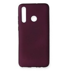 Huawei Honor 20 Lite Kılıf First Silikon - Mürdüm
