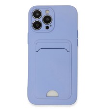 iPhone 13 Pro Max Kılıf Kelvin Kartvizitli Silikon - Lila