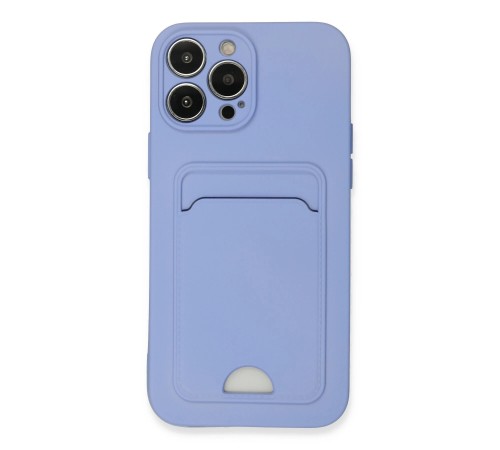 iPhone 13 Pro Max Kılıf Kelvin Kartvizitli Silikon - Lila iPhone 13 Pro Max Kılıf Kelvin Kartvizitli Silikon - Lila