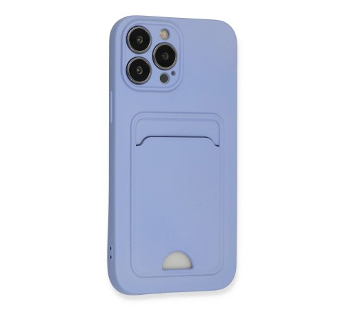iPhone 13 Pro Max Kılıf Kelvin Kartvizitli Silikon - Lila iPhone 13 Pro Max Kılıf Kelvin Kartvizitli Silikon - Lila