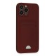 iPhone 13 Pro Max Kılıf Kelvin Kartvizitli Silikon - Bordo