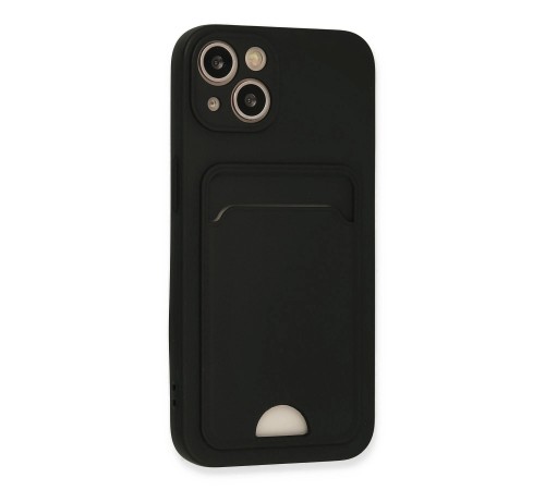 iPhone 13 Kılıf Kelvin Kartvizitli Silikon - Siyah iPhone 13 Kılıf Kelvin Kartvizitli Silikon - Siyah