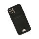 iPhone 13 Kılıf Kelvin Kartvizitli Silikon - Siyah