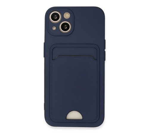 iPhone 13 Kılıf Kelvin Kartvizitli Silikon - Lacivert iPhone 13 Kılıf Kelvin Kartvizitli Silikon - Lacivert