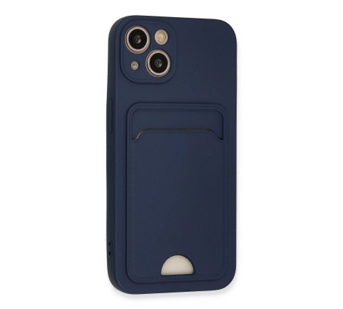 iPhone 13 Kılıf Kelvin Kartvizitli Silikon - Lacivert iPhone 13 Kılıf Kelvin Kartvizitli Silikon - Lacivert