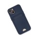iPhone 13 Kılıf Kelvin Kartvizitli Silikon - Lacivert
