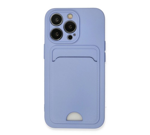 iPhone 13 Pro Kılıf Kelvin Kartvizitli Silikon - Lila iPhone 13 Pro Kılıf Kelvin Kartvizitli Silikon - Lila