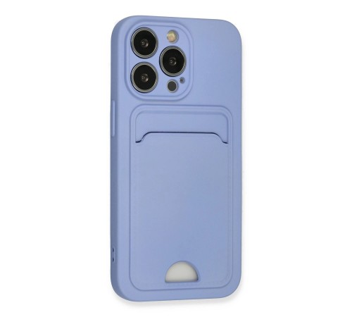 iPhone 13 Pro Kılıf Kelvin Kartvizitli Silikon - Lila iPhone 13 Pro Kılıf Kelvin Kartvizitli Silikon - Lila
