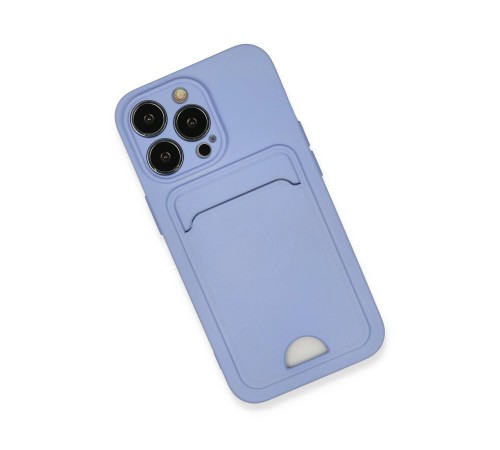 iPhone 13 Pro Kılıf Kelvin Kartvizitli Silikon - Lila iPhone 13 Pro Kılıf Kelvin Kartvizitli Silikon - Lila